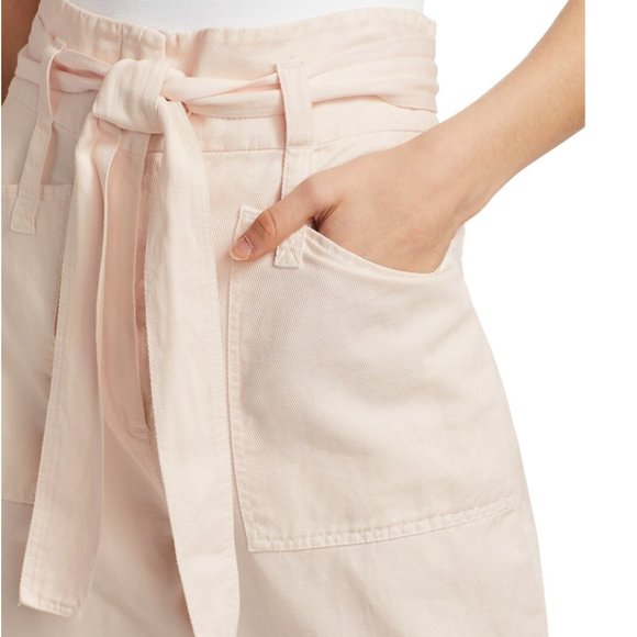 A.L.C. Coburn Paperbag Waist Pants in Light Pink/Morganite, Size 8 - Picture 3 of 9
